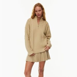 Aritzia Sunday Best Peggy Turtleneck 1/4 Zip Sweater